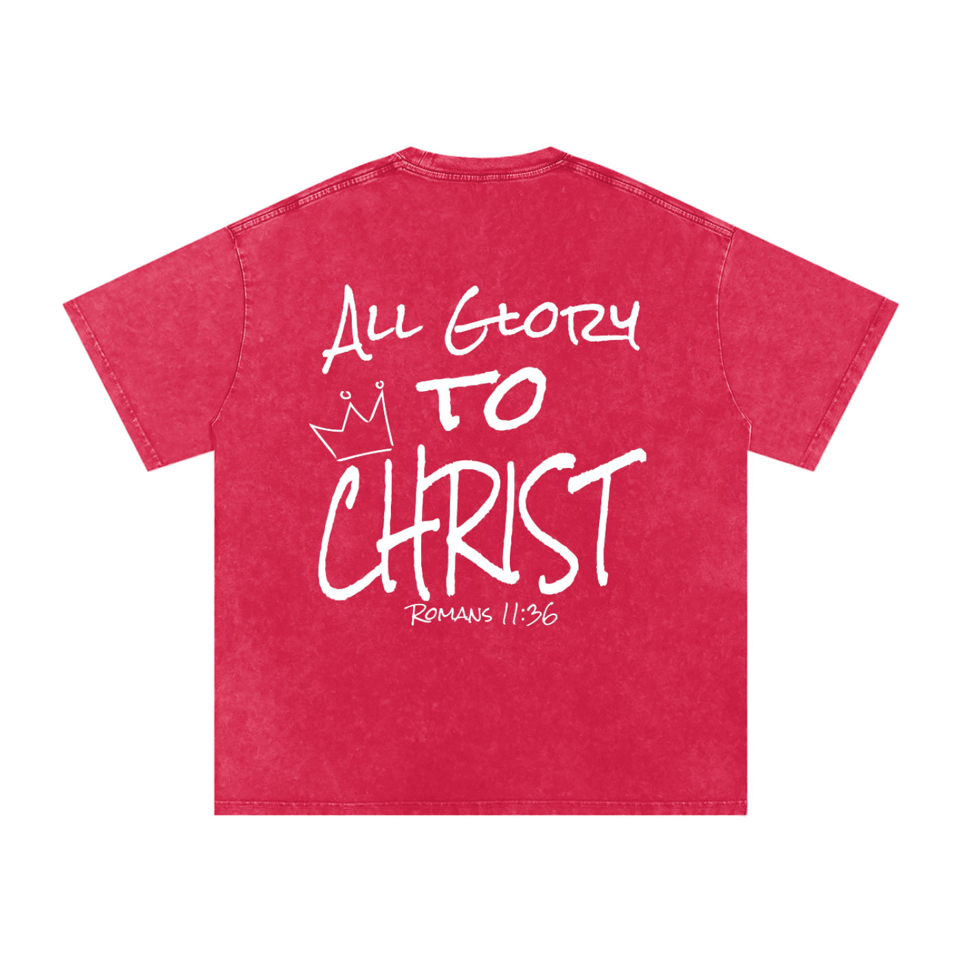 All Glory To Christ Tee - Premium Washed Cotton