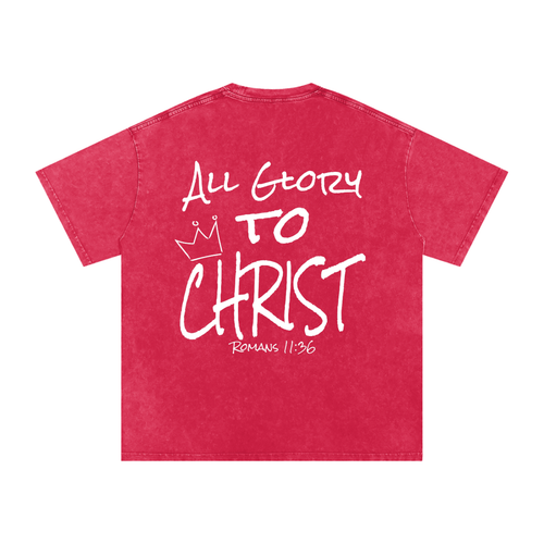 All Glory To Christ Tee - Premium Washed Cotton
